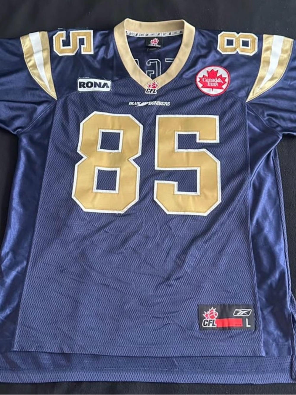 Winnipeg Blue Bombers Kids Navy & Gold Football Jersey - #85